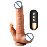 Automatic Telescopic Simulation Heated Penis Remote Control Realistic Vibrating Huge Dildo For Women With Suction Cup - EROS NECTAR